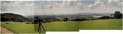 Billy Meier photo - Panoramic view, tree missing