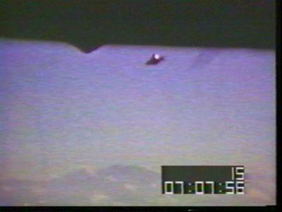 Billy Meier photo - UFO at top of screen